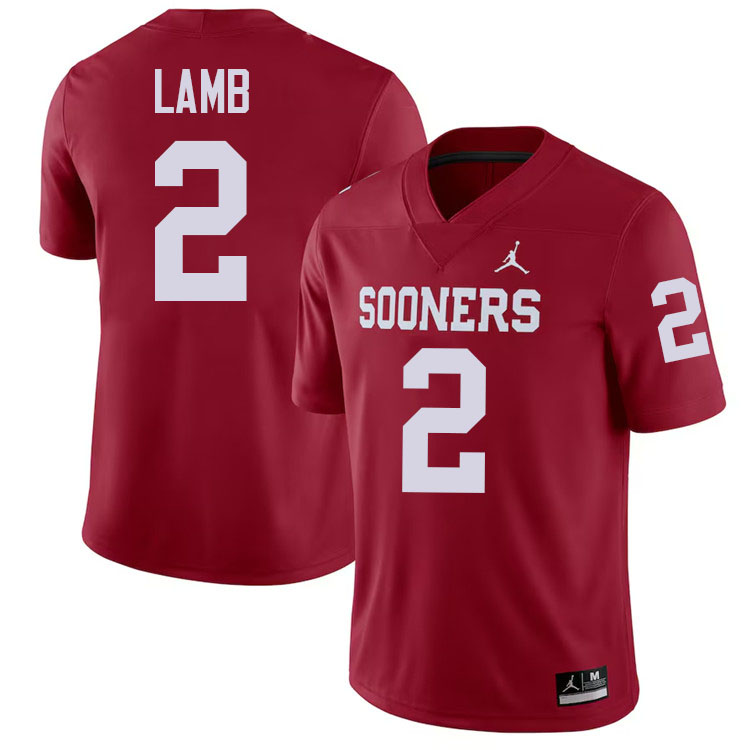 CeeDee Lamb Oklahoma Sooners Jersey,Oklahoma Sooners Football Uniforms,Jersey-Crimson